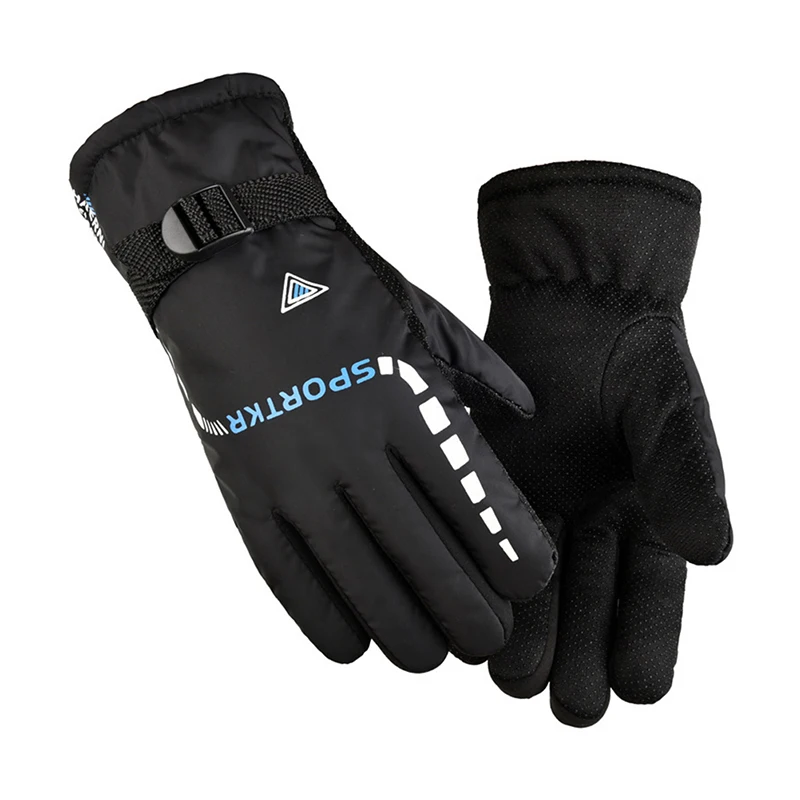 Windproof Ski Gloves ,Motorcycle Cycling Gloves,Winter Fleece Thickened Outdoor Hiking Warm Gloves Anti-Freeze Hand Guard Cover