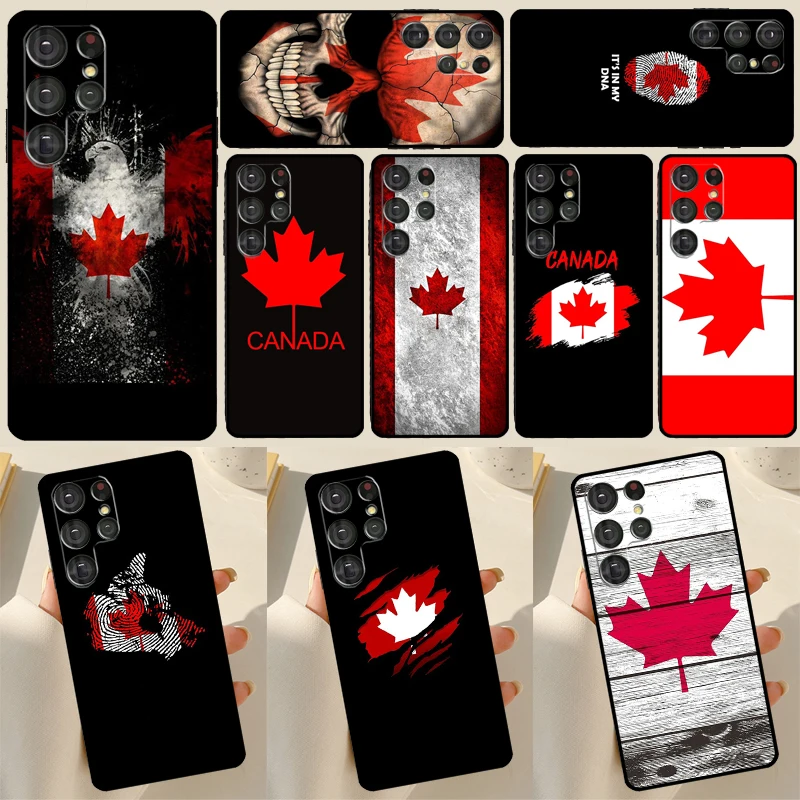 Canada Canadian Flag Case For Samsung Galaxy S23 S21 S22 Ultra Note 20 S20 FE S8 S9 S10 Note 10 Plus Phone Shell