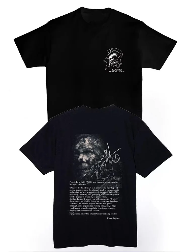Death Stranding - Hideo Kojima Quote & Signature Graphic T-Shirt Cotton Men Women Streetwear Tee