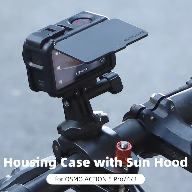 Pare-soleil Rabbit Jos pour DJI Action 5 Pro, étui anti-chute pliable, cadre Boder 6,000, accessoires de capot solaire, Action 4/3