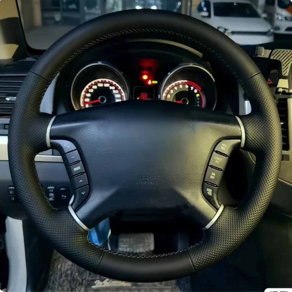 Lenkradbezug Kunstleder für Ford Bronco E-Transit Sport Escape Maverick Transit 2020-2024 Flechtbezug Zubehör – Detail 1