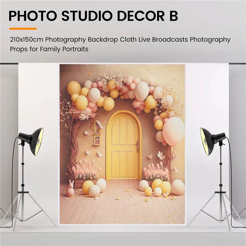 Stable Performance-210X150cm Photography Backdrop Cloth Live Broadcasts Photography Props For Family Portraits, Photo Studio Dec
