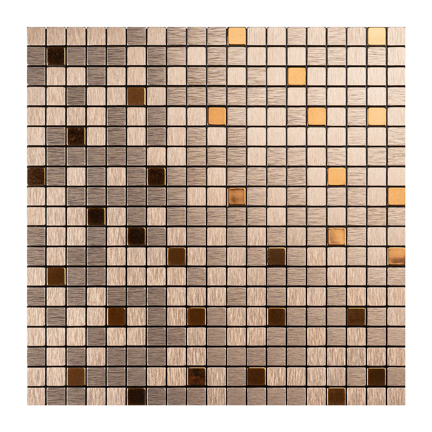 3d Metal Mosaic Wall Panel Kitchen Backsplash Tiles Peel and Stick SoundProof Wallpaper Background Wall Stickers for Bathroom - view 5
