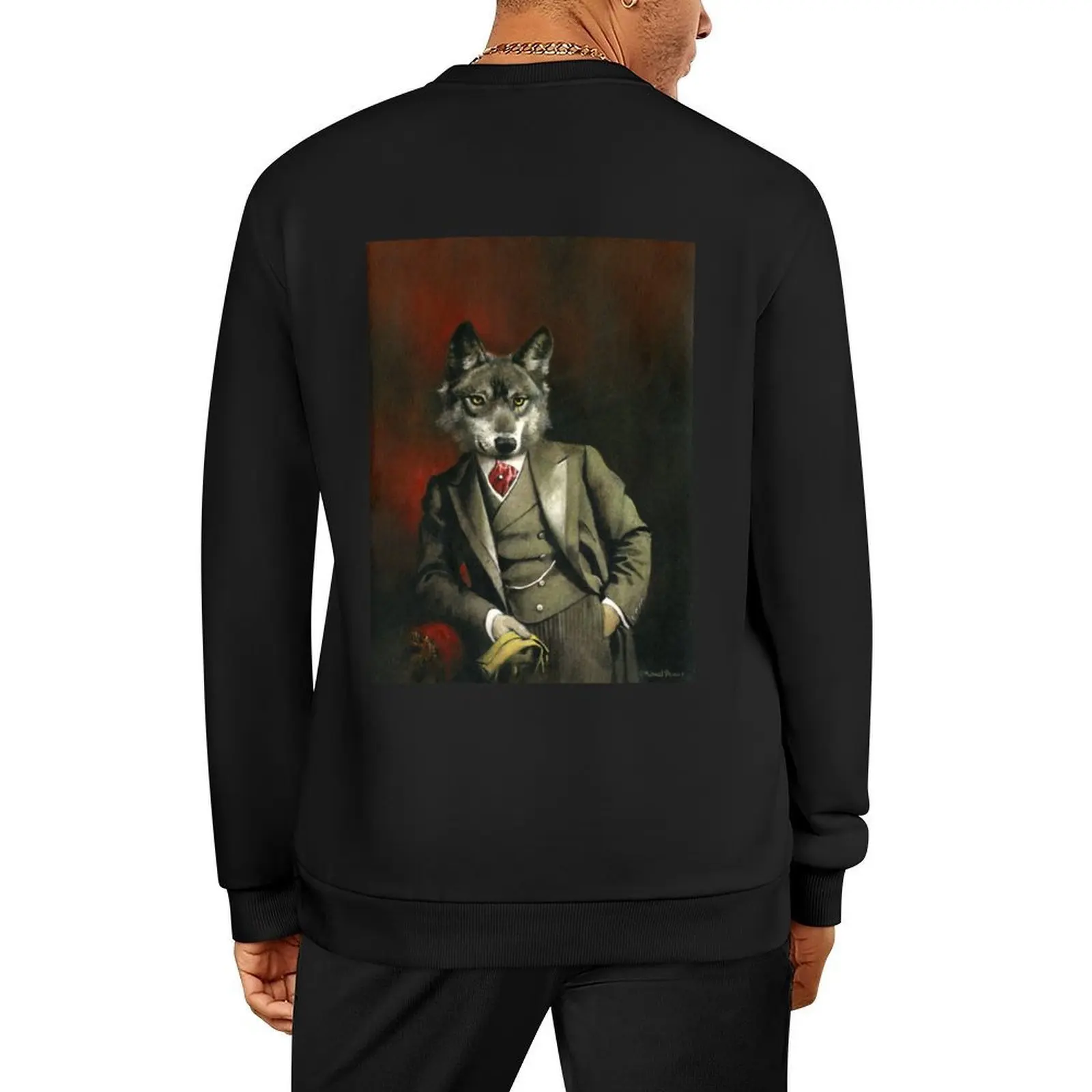 

Victorian Mr Wolf Pullover korean autumn clothes men clothes men clothing male clothes sweatshirt for men