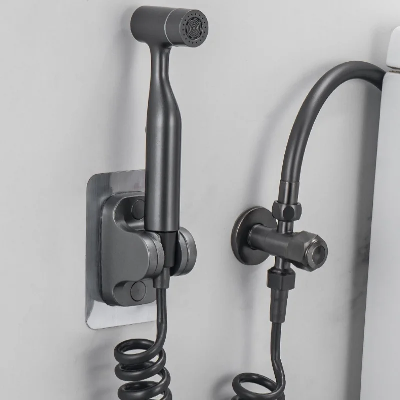 Sterilizing bidet spray gun toilet companion two 2 double functions with residual chlorine removal filter element ABS plastic