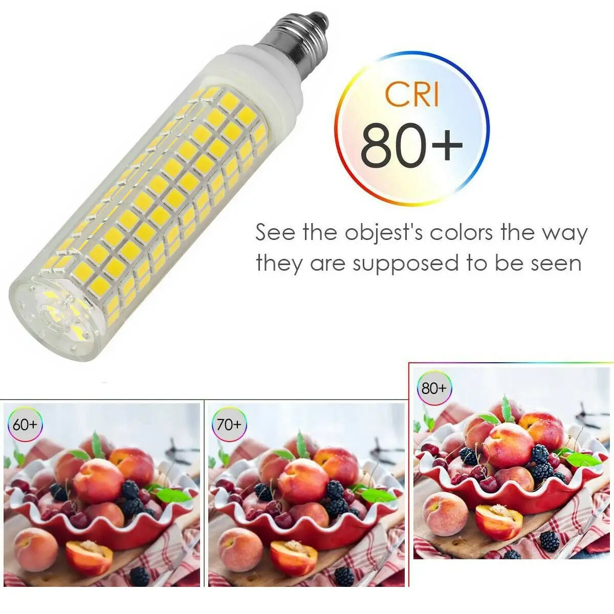 Dimmable LED Corn Bulbs Mini BA15D E11 E12 E14 8W 136 LEDs Ceramics Lights 220V Lamp Replace 150W Halogen Lamps Cool Warm White