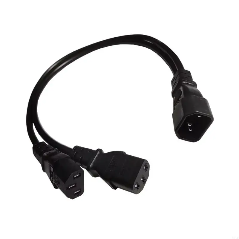 

A9LF IEC 320 C14 Male to 2x C13 Female Splitter Adapter Cable Power Cord UPS Server