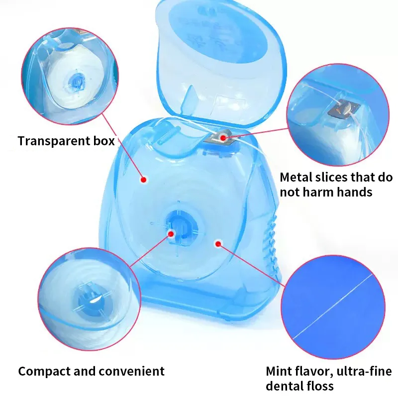6PCS/3PCS/1PC Peppermint Floss Roll - Cleaning Oral Tools - Floss Stick Adult Home Set