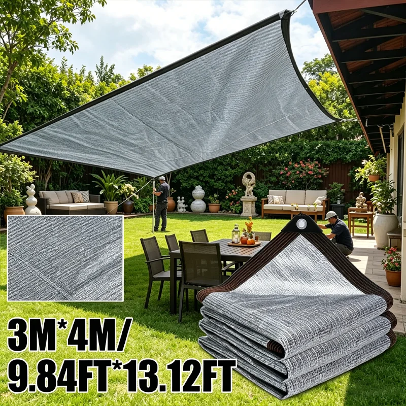 

Garden Shade Cloth Sunblock Net UV Protection for Patio Plants Greenhouse Outdoor Pergola Lawn Swimming Pool Shade Sails