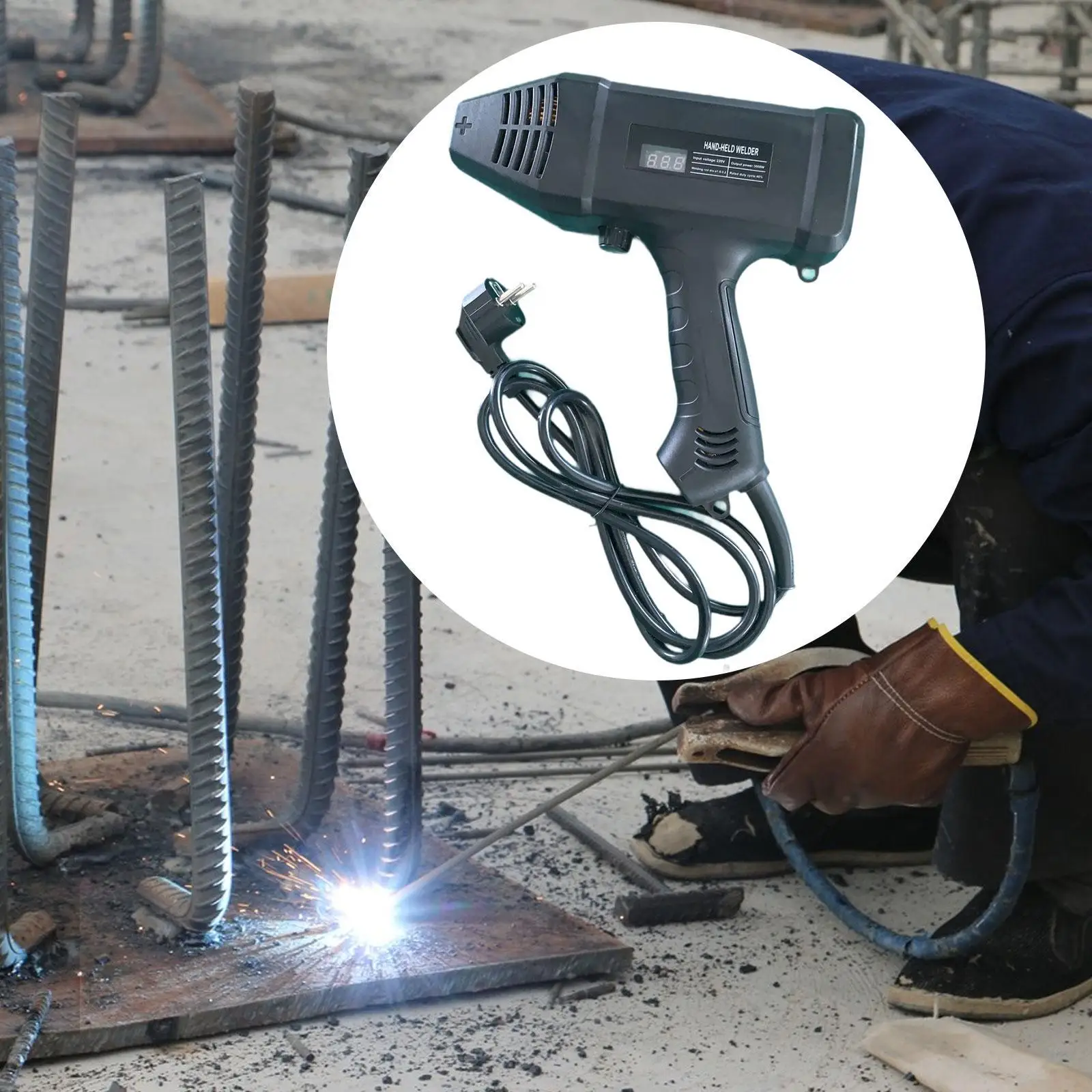 Portable Welder 220V Home DIY Fits 1/16"-1/8" 1.6-3.2mm Rods Welding Machine