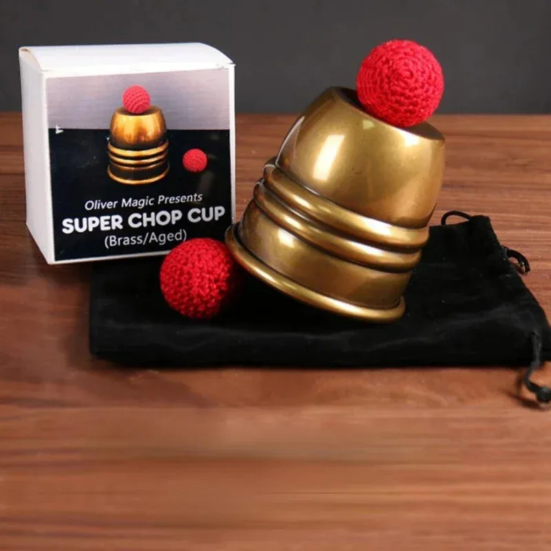 

Super Chop Cup Brass Aged By Oliver Magic Tricks Stage Magic Cups and Balls Illusion Magia Magicians Prop Accessory Gimmick
