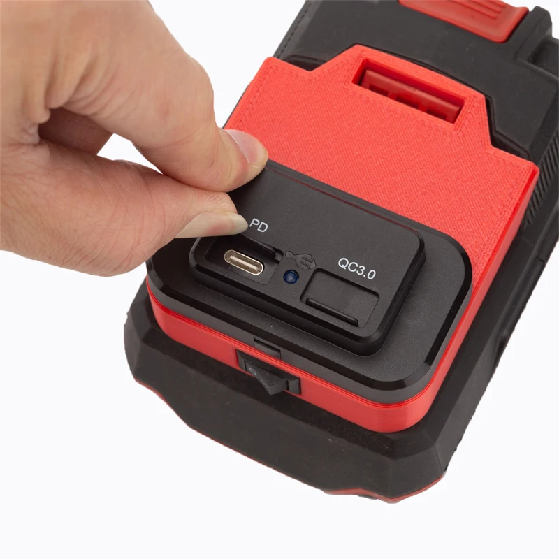 Imagem -05 - Usb Power Fonte Bateria Adaptador Carregador Rápido para Lidl Parkside X20v Equipe Li-ion Baterias pd Qc3.0