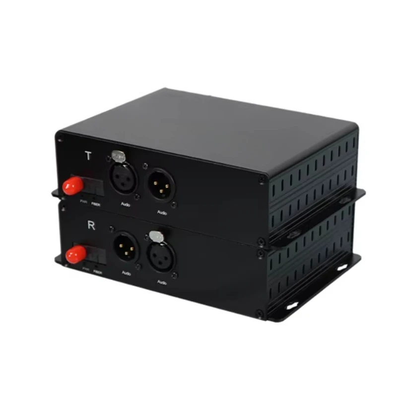 Audio Converters Bidirectional Forward XLR Balanced Fiber Optic Converter Broadcast Standard Audio Converter