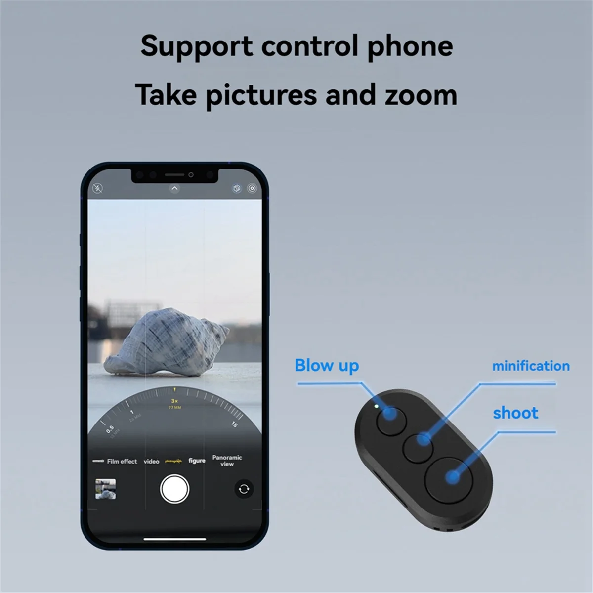 AA87C Подходит для спортивных камер Insta360 и GoPro, Bluetooth-пульт дистанционного управления 360 X2 X3 X4 GO3 Ace Pro, GoPro9 10 11 12 13