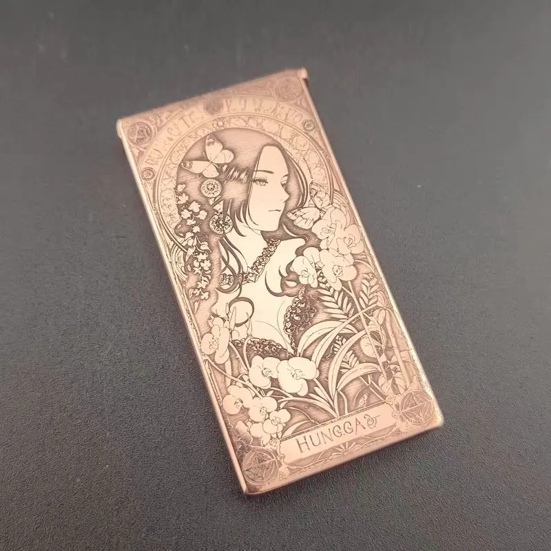 

ZORRO Exquisite Mucha Style Beauty Second-generation 753 Lift Kerosen Lighter White Nickel Purple Copper Pure Copper