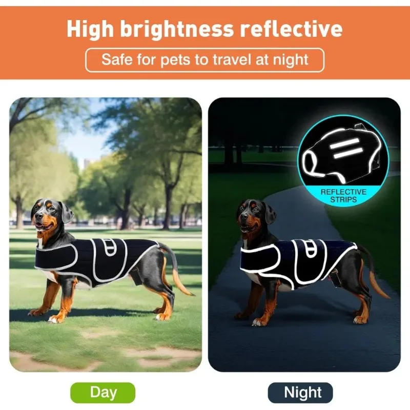 ZHAYA ComfortFlex Dog Back Support Brace – Relieves IVDD,Hip Dysplasia, Arthritis & Spinal Injuries – Breathable Design Spinal
