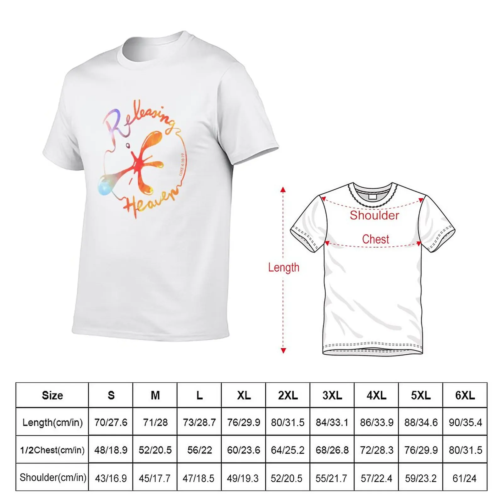 New Releasing Heaven Vivid Freedom T-Shirt summer clothes Short t-shirt tees mens graphic t-shirts hip hop