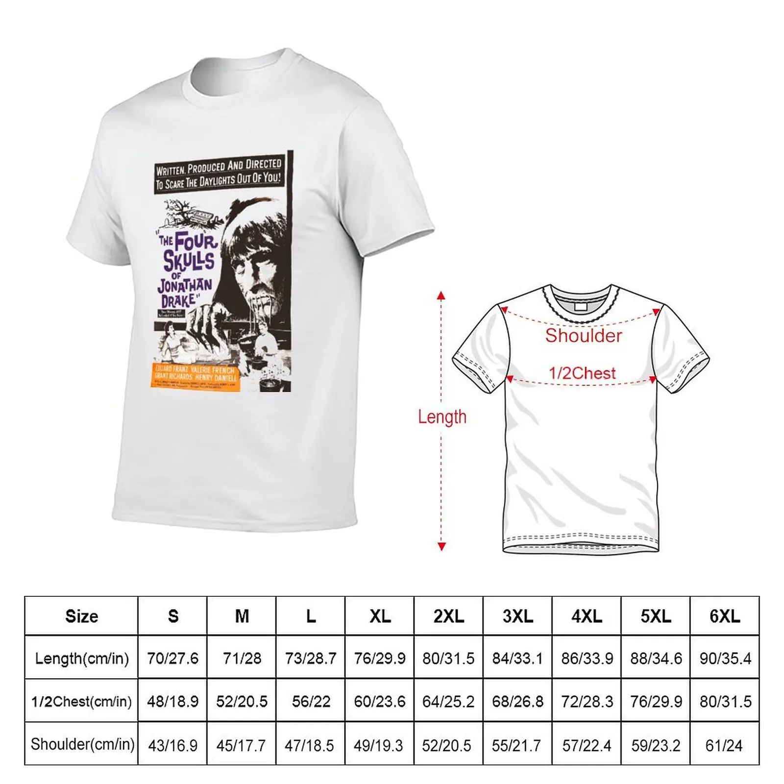 The Four Skulls of Jonathan Drake T-Shirt t shirts for man graphic tees man t shirt graphic t shirt man designer T-shirt