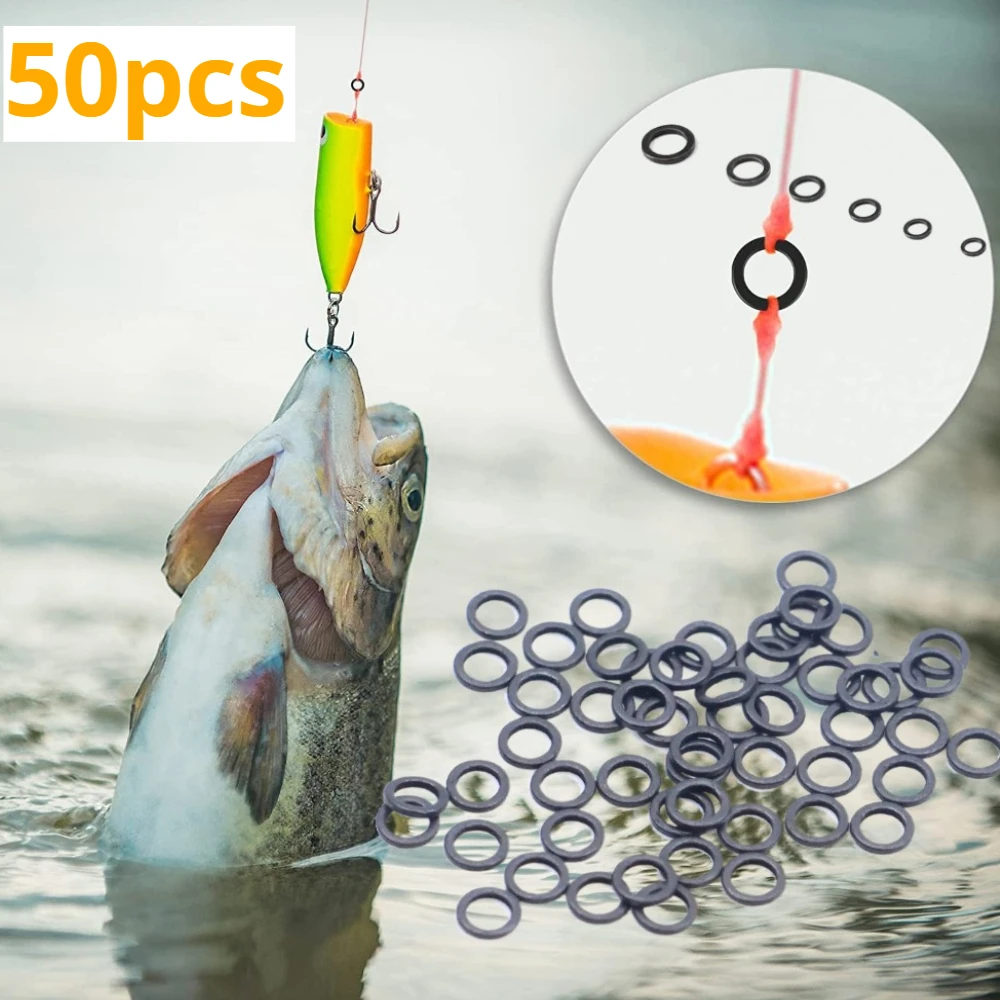50 Stück Runde Wirbel für Karpfenangeln, Zubehör für Hair Chod Rig, Pop-up Köder, Boilie-Haken, Verbinder, Terminal Tackle