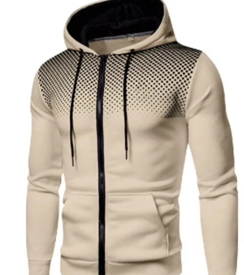 

Mens Hoodie Zip Up Hoodie Sweatshirt Graphic Zipper Pocket Polka Pot Print Sports Outdoor Casual Daily Hoodies Slim Sweatshirts