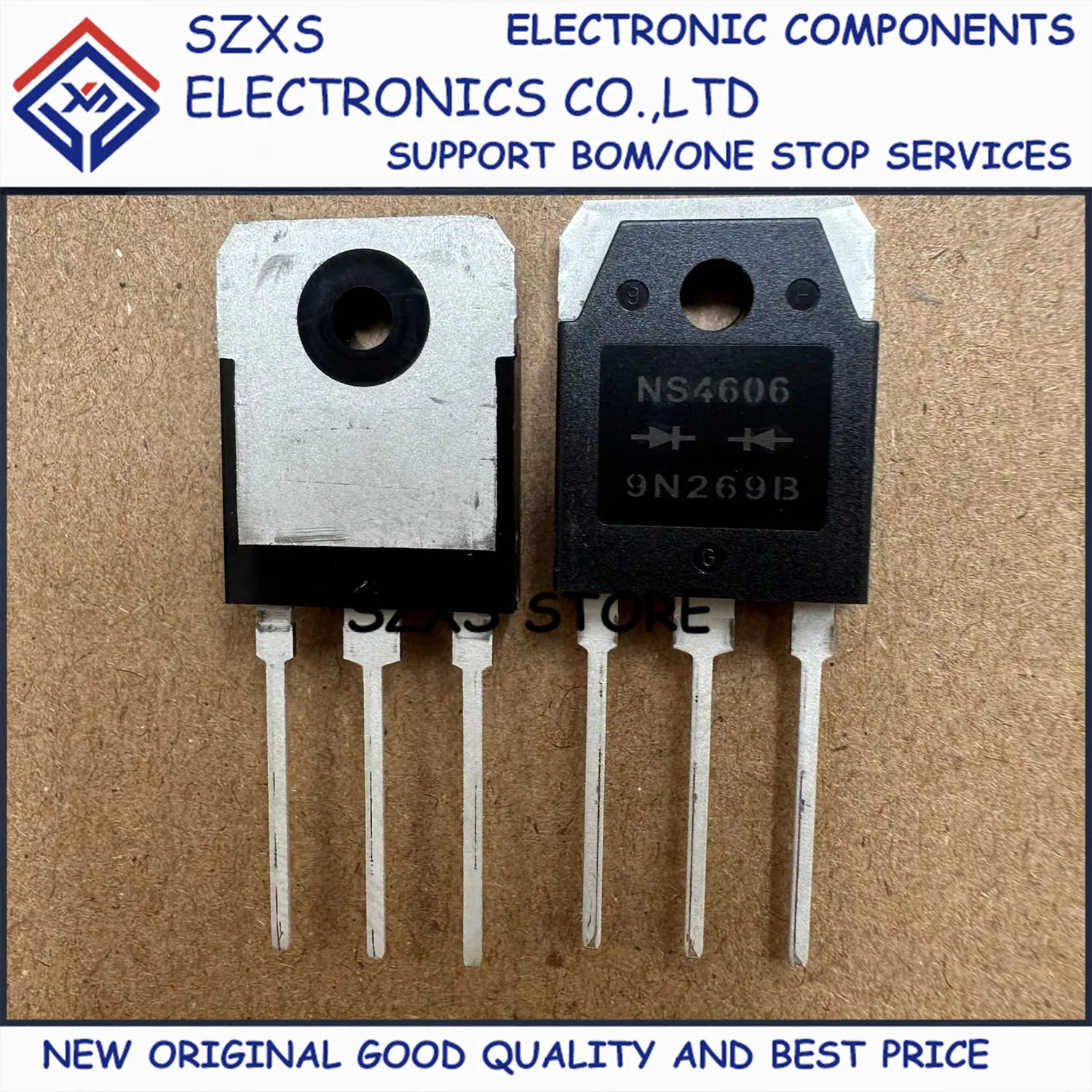 New Original 10Pcs NS4606 TO-3P 600V 60A Fast Recovery Rectifier Diode In Stock Electronic Components Good Quality
