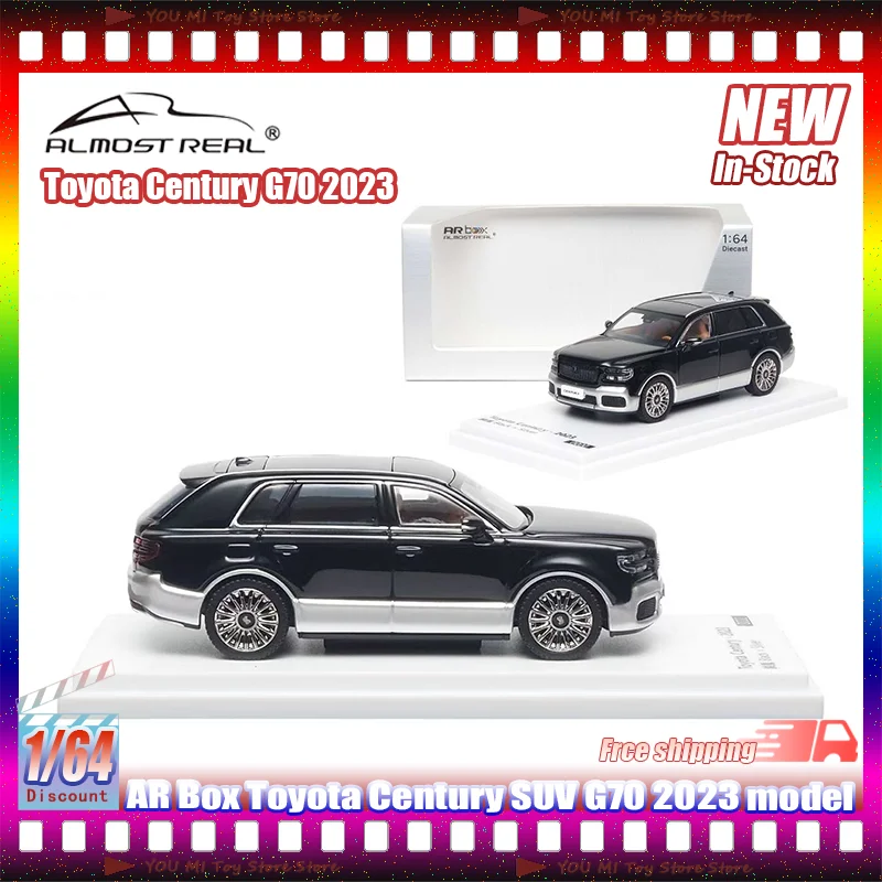 جديد Ar Box 1:64 Toyota Century Suv G70 2023 نموذج سيارة مصنوع من خليط معدني ألعاب مخصصة مجموعة هدايا حلية مركبة مصغرة
