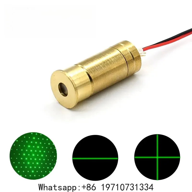 New Product Green Light Laser Module 532nm 45mW There Are Crosshairs, Horizontal Lines, and Dots To Choose From Input DC3-5V