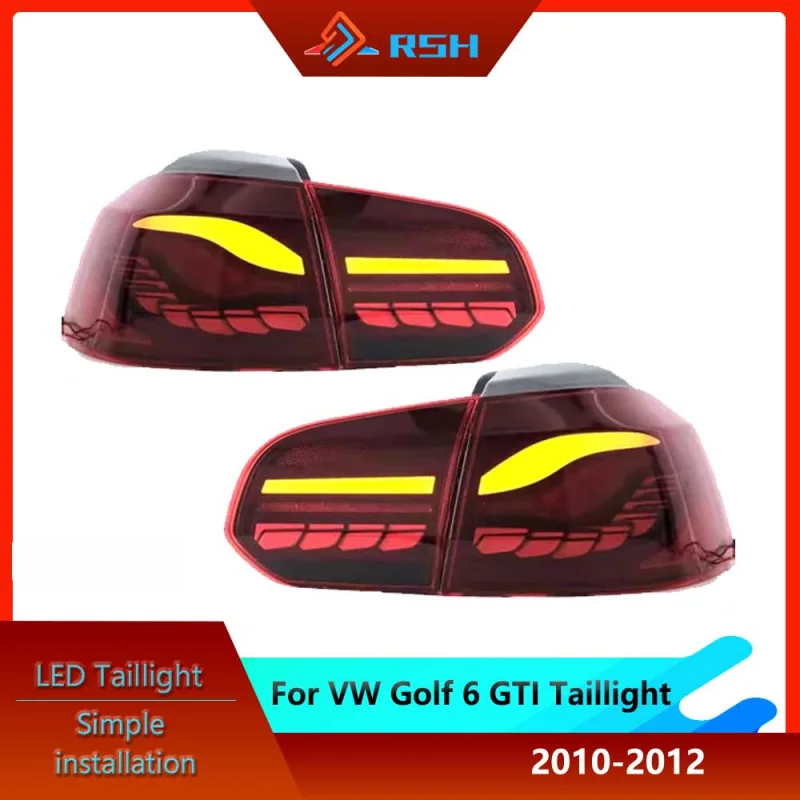 

LED Tail Light Assembly For VW Volkswagen Golf 6 2010-2012 With Turn Signal Brake Reverse Lights Plug And Play Accessories