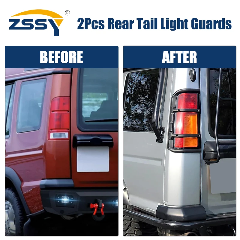 2Pcs Rear Tail Light Lamp Guard Set STC53194 For Land Rover Discovery 2 1999 2000 2001 2002 2003 2004 Taillight Bracket AutoPart