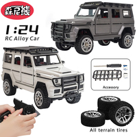 SENNIXIONG 1:24 Alloy RC Off-road Car 4WD Climbing Vehicle Rock Crawler All Terrain Truck RTR Collection Model Toy for Adult