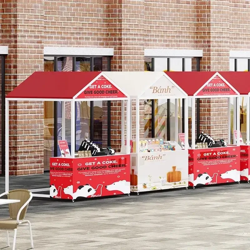 Стеллажи для ночного рынка на открытом воздухе, передвижные стойки для киосков, стойки для ринковых киосков