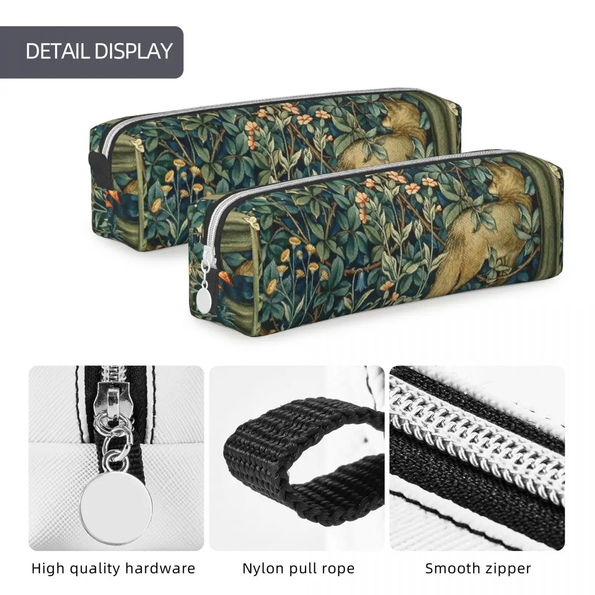 Fagiano e volpe William Morris astuccio portapenne classico astuccio portapenne ragazze ragazzi grande stoccaggio materiale scolastico Pencilcases