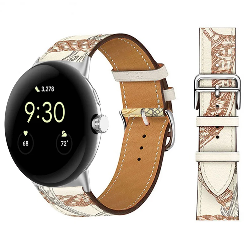 Leather Band For Google pixel watch band strap correa wristband smartwatch belt Bracelet google Pixel Watch 2 Straps Accessories