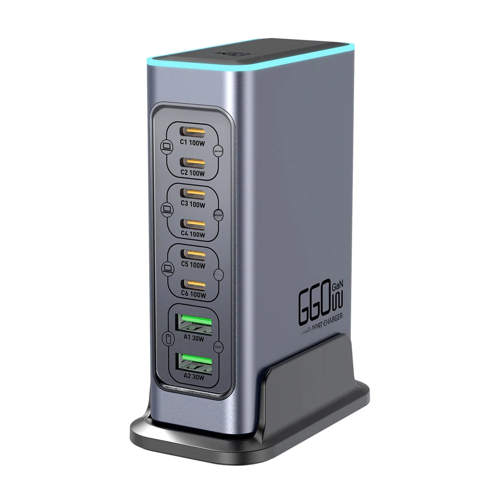 660w-8-ports-gan-chargeur-usb-c-rapide-bureau-usb-type-c-pd-chargeur-charge-rapide-qc30-usb-type-c-chargeur-rapide-pour-iphone16-15