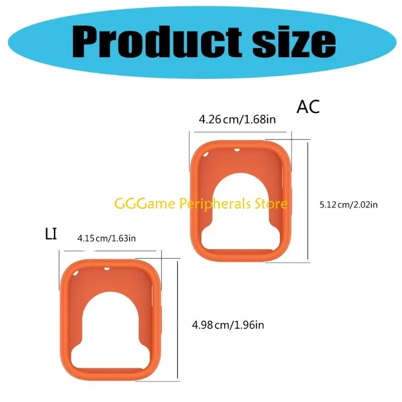 U55B Capa protetora relógio silicone flexível para relógio 5 Active/5 Lite resistente a choques