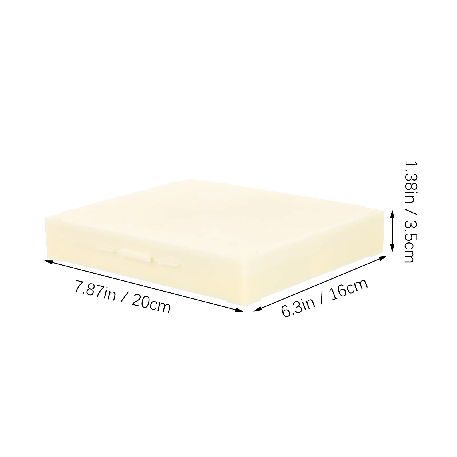 2Pcs Multi Slot Microscope Heavy Duty Plastic Storage Container with Buckle Latch for Secure Slide Organization