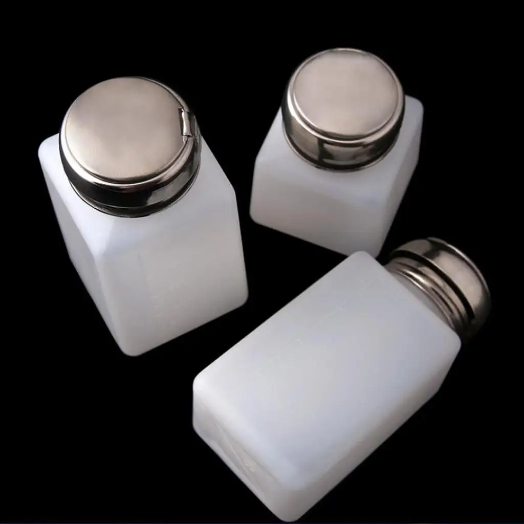 2 PCS Dispenser Bottle Press Pumping for Nail Polish Remover Liquid