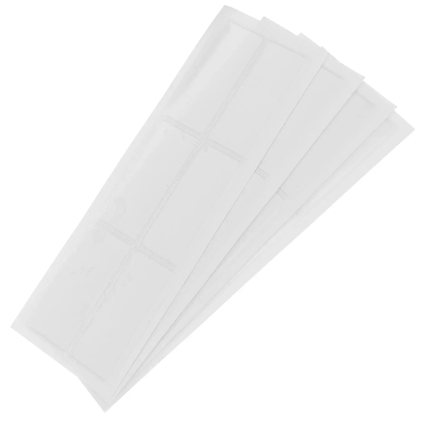 

24 Pcs Label Holder Bag Clear Adhesive Shelf Holders Protective Case Transparent Storage Bin Labels File Cabinet Tag Pocket