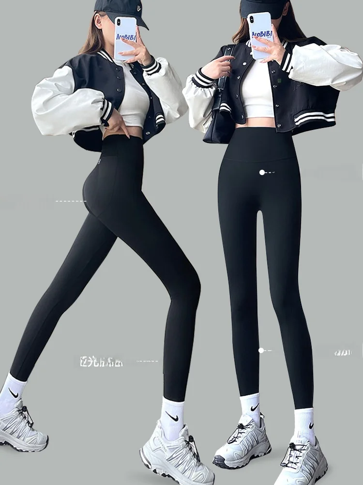 

Женские утепленные леггинсы Bla Fce Lined Ark Bite для йоги, осенне-зимние, повседневные, длинные, из нейлона и спандекса