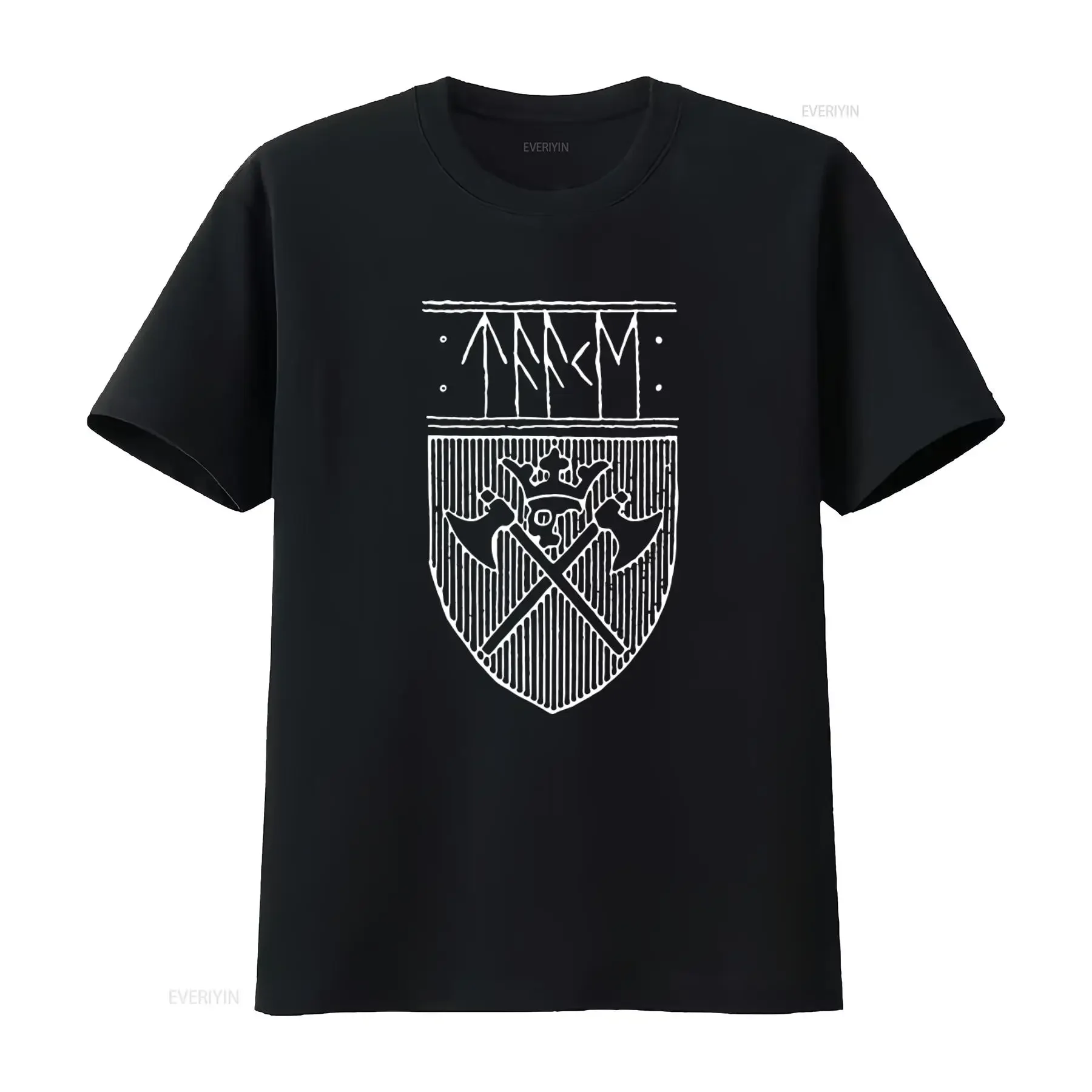 Taake Shield Classic Old School Norwegian Design T Shirt for Men and Women Available in Sizes S to 5XL vintage Washed