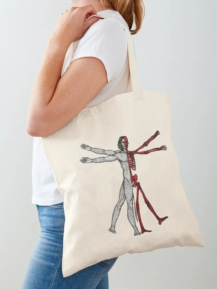 

The Vitruvian Man Tote Bag Woman shopper bag reusable grocery bags personalized tote hand bags