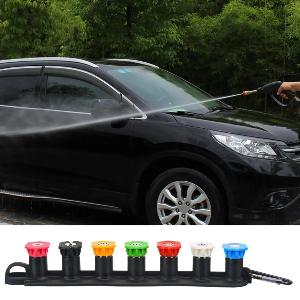 Pressure Washer Nozzle Set Pressure Washer Tips Set with Nozzle Holder 1/4 Inch Quick Connect High Power Nozzle 4000 Psi Over