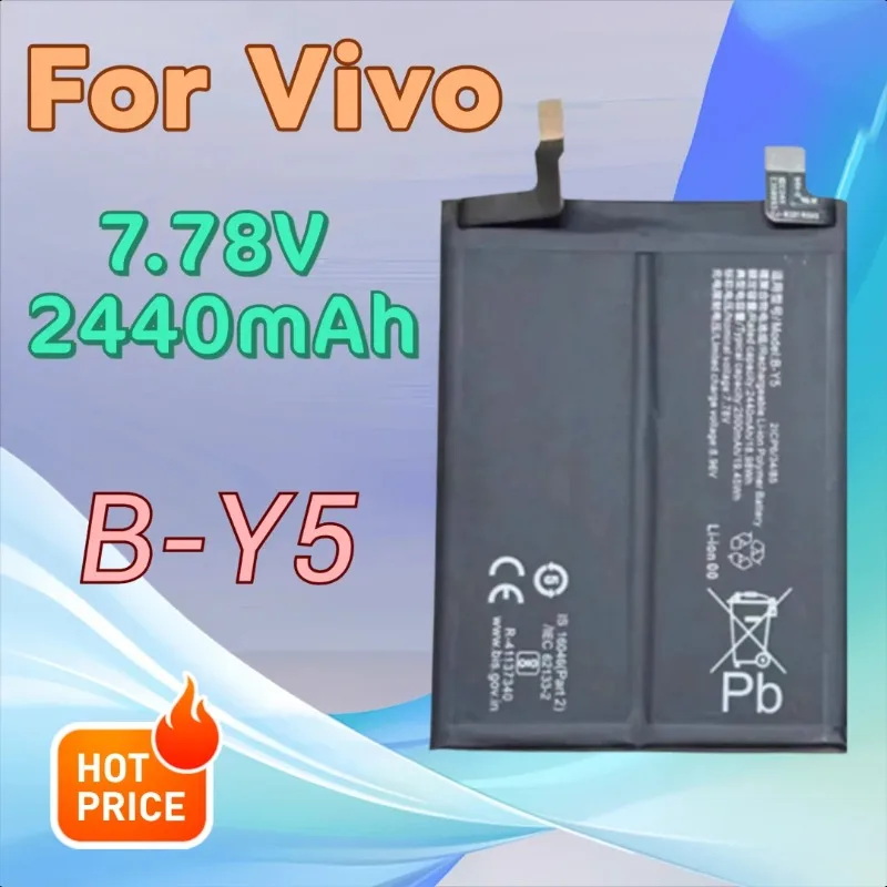 

Аккумулятор для мобильного телефона B-Y5 7,78 В, 2440 мАч для Vivo IQOO Neo9 Pro 8Pro 7SE 6SE 5S