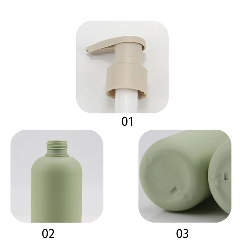 Przenośne pojemniki na żel w butelkach Akcesoria łazienkowe 200~500ML Odporny na rdzę Szampon Płyn do przechowywania Wielokrotnego napełniania Dozownik do mydła w piance