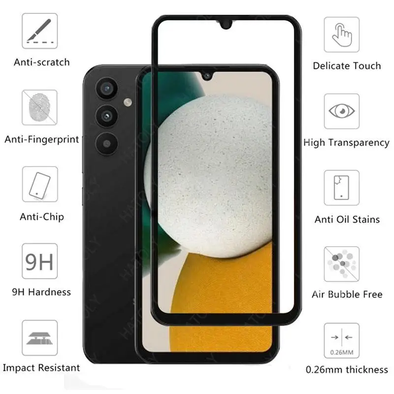 4-in-1 For Samsung Galaxy A34 Glass For Samsung A34 Full Cover Tempered Glass Screen Protetor camera lens Film for galaxy A34