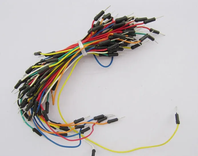 65pcs/LOT *2 =130pcs Lot New Solderless Flexible Breadboard Jumper Cables  free shipping