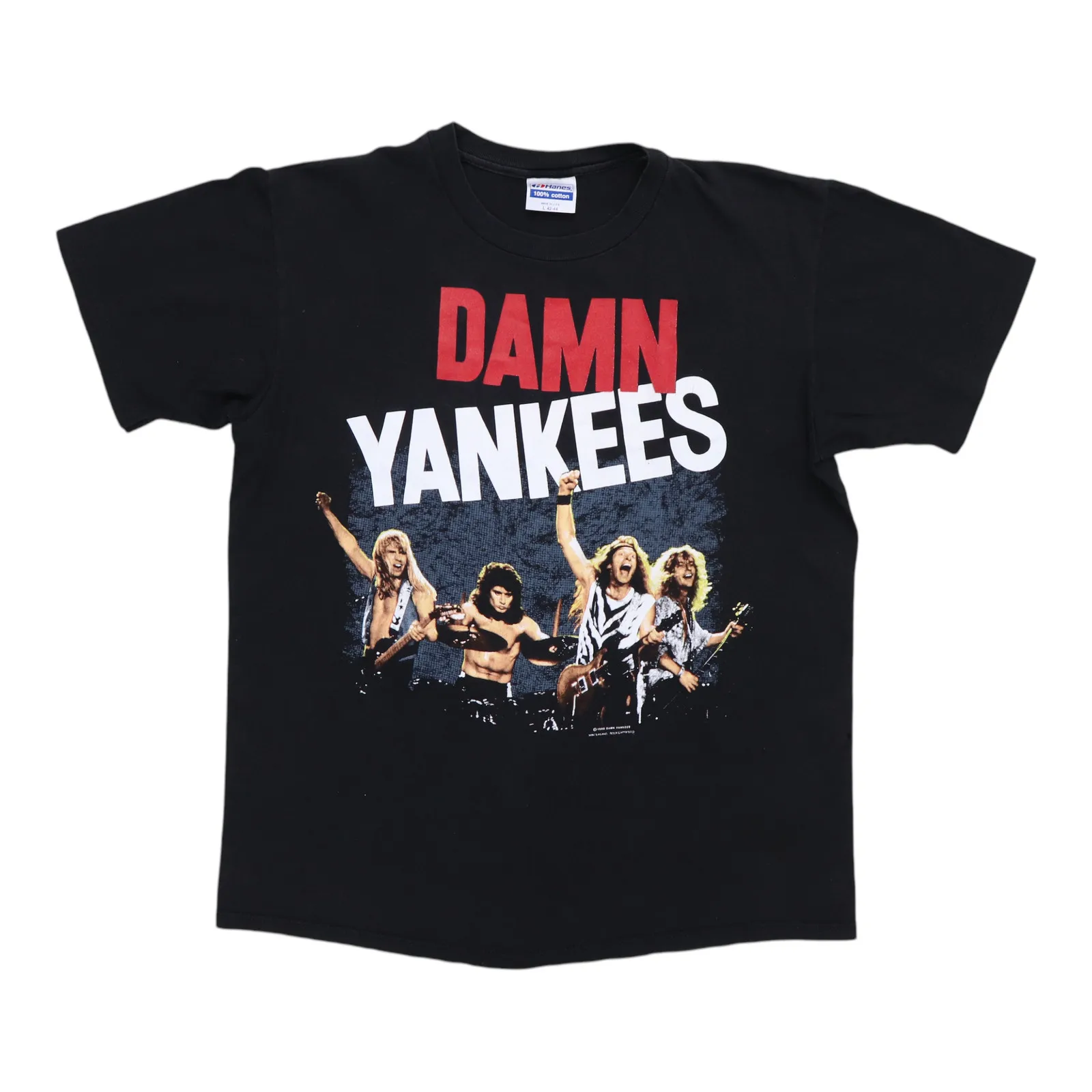 Vintage 1990 Damn Yankees Yanked World Tour Camisa Tamaño: Grande
