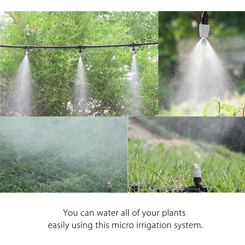 

Convenient Useful Irrigation System Kit Outdoor Sprinkler Swimming pool Watering Air Misting Flower Greenhouse