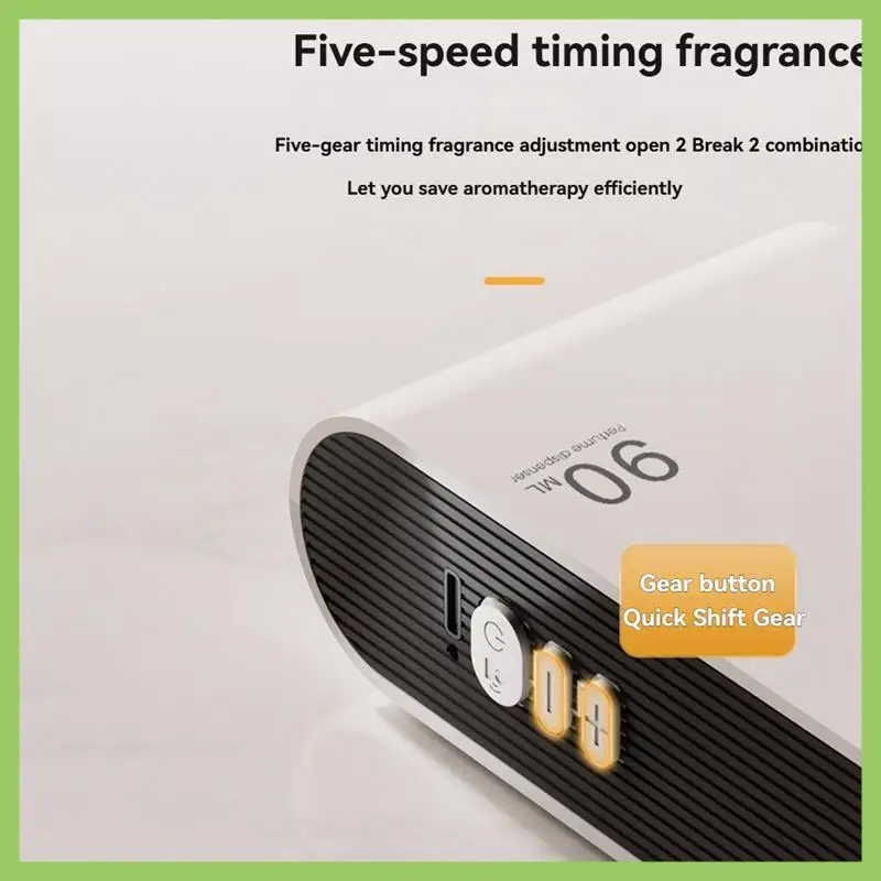 

USB перезаряжаемый дезодорант, домашний аромат с функцией часов, 5-режим Spary, диффузор для ароматерапии, настенный аромат A