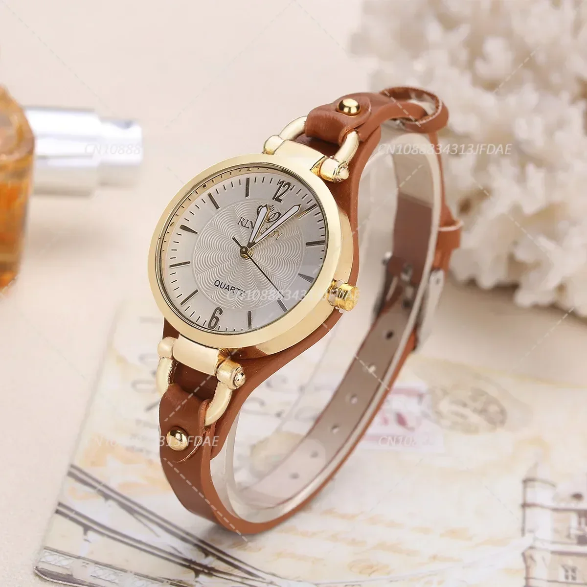 Высокое качество, женские часы, модные кварцевые часы с кожаным ремешком, женские повседневные наручные часы, Reloj Mujer